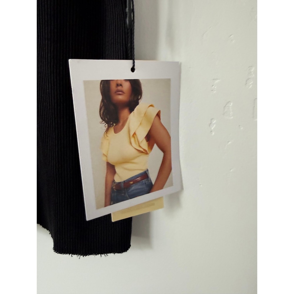 Nation LTD Irina Ribbed Ruffle Sleeve Tee - Picture 3 of 7